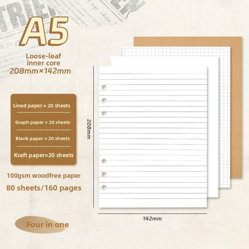 A5 Loose Leaf Notebook Refill  - A5 Spiral Dotted Grid Notebook review and price
