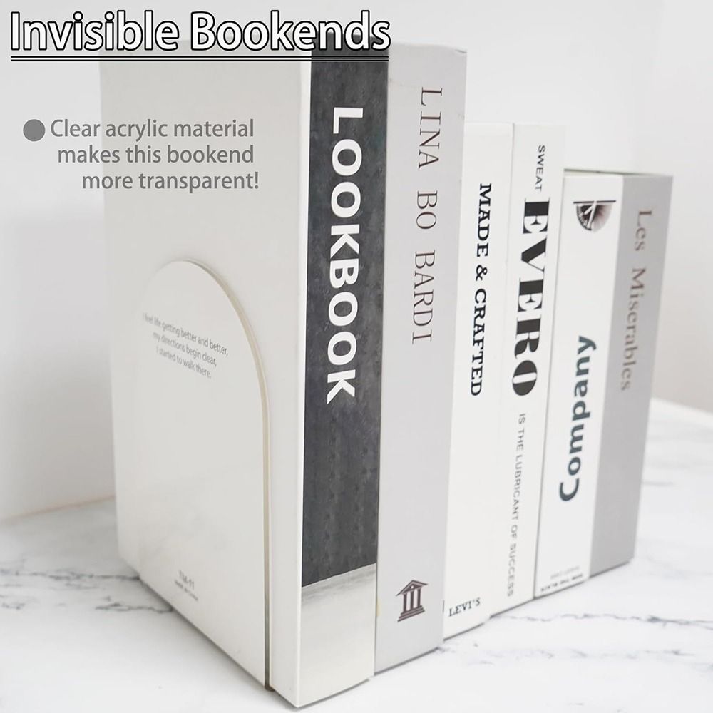 Acrylic Book Ends for Book She - Clear Acrylic Book Stand Holder review and price
