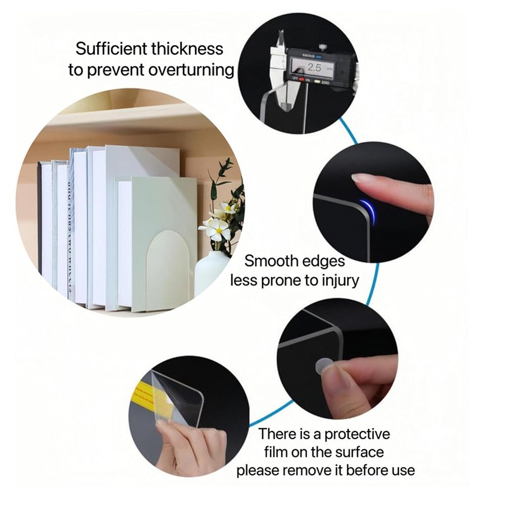Acrylic Book Ends for Book She - Clear Acrylic Book Stand Holder review and price