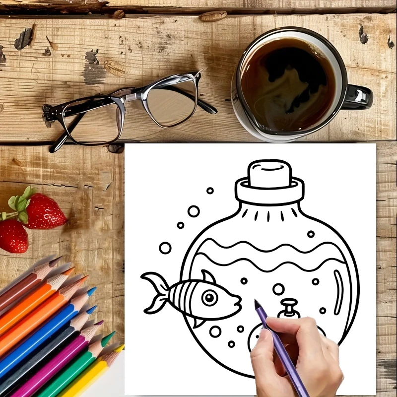 Coloring Book Magic Jar for Ad - Adult Coloring Book Stress Relief review and price