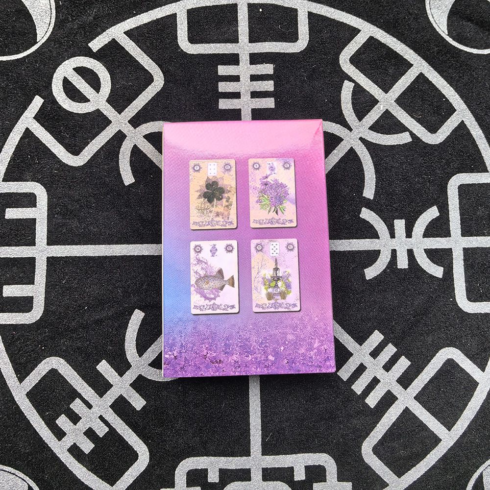 Lavender Lenormand Deck 9*6cm  - Tarot Deck With Guidebook review and price
