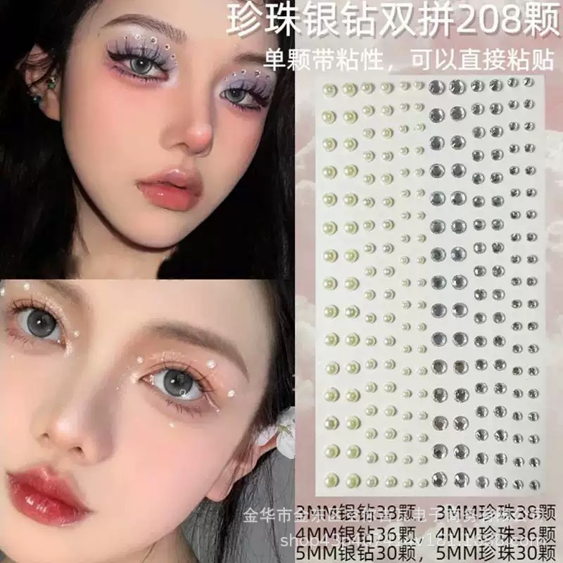 Waterproof Rhinestone Face Sti - Music review and price