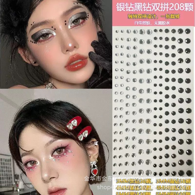 Waterproof Rhinestone Face Sti - Music review and price