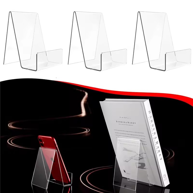 4pcs Clear Adjustable Book Sta - Clear Acrylic Book Stand Holder review and price