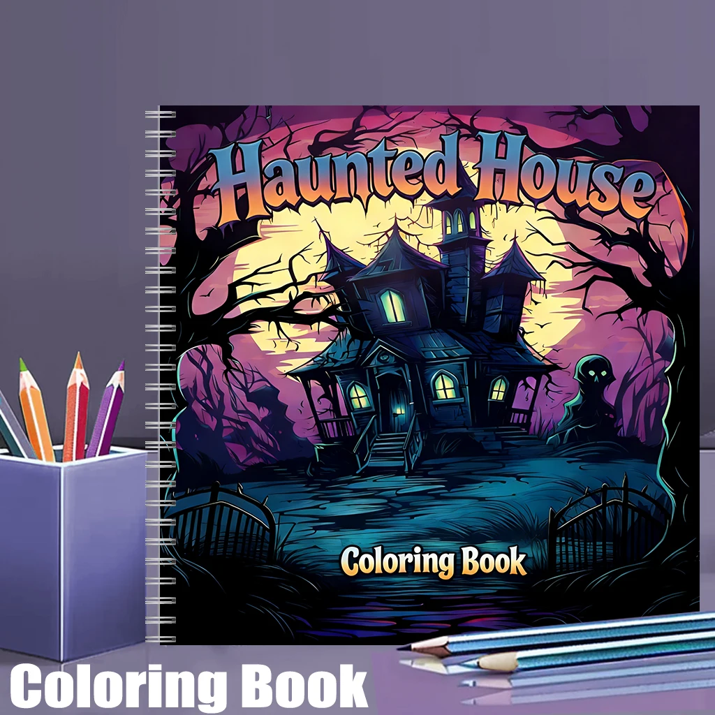 Haunted House Coloring Book fo - Adult Coloring Book Stress Relief review and price