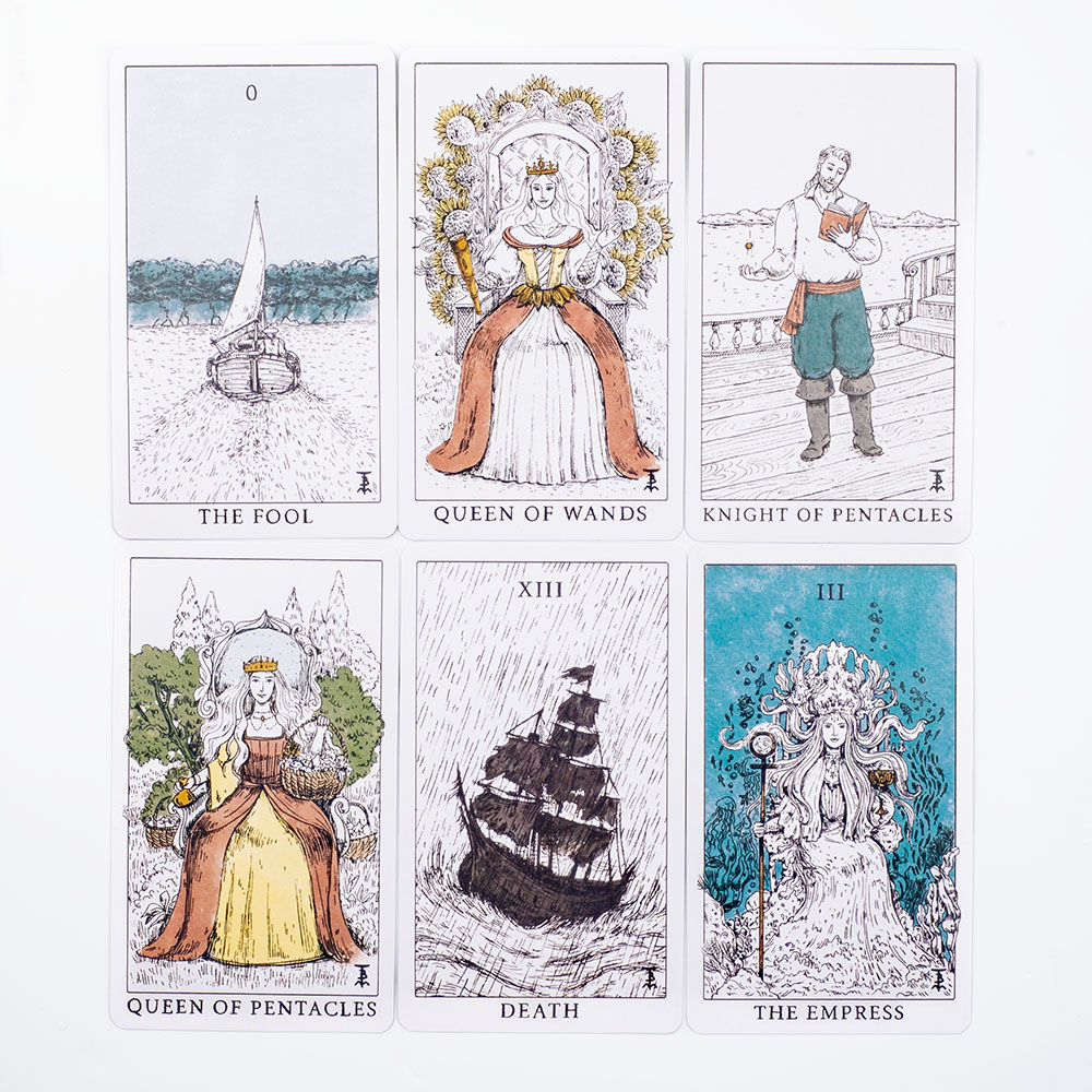 Ocean Themed Tempest Tarot  De - Tarot Deck With Guidebook review and price